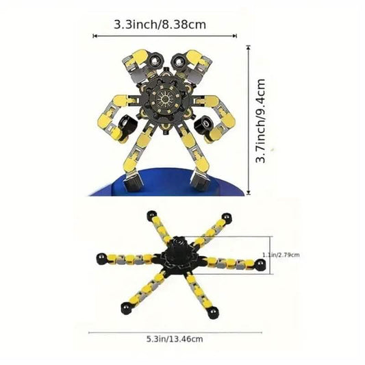 3-Pack: Fidget Toys Transformable Spinners